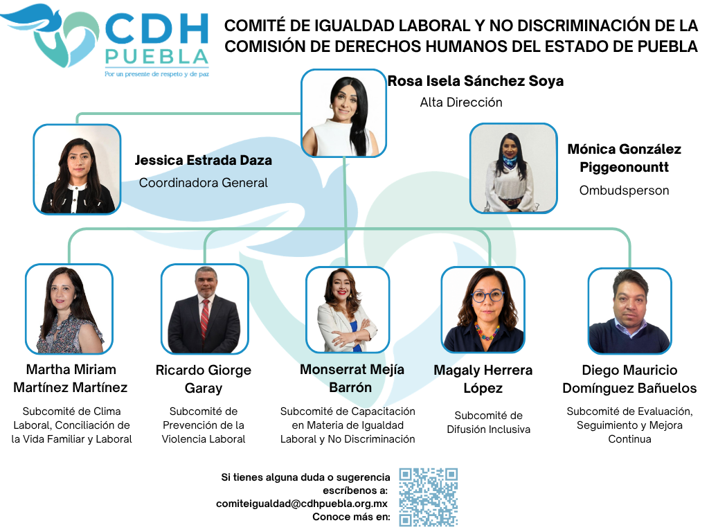 Organigrama Comité de Igualdad Laboral y No Discriminación